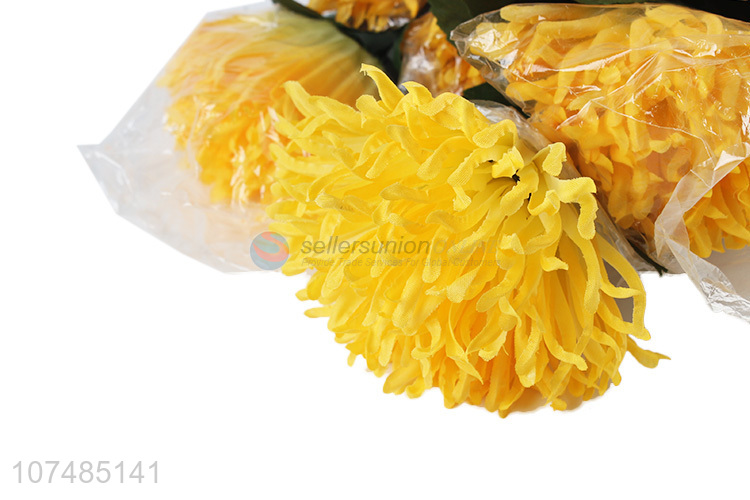 Hot sale home decoration 14 heads plastic chrysanthemum artificial flowers