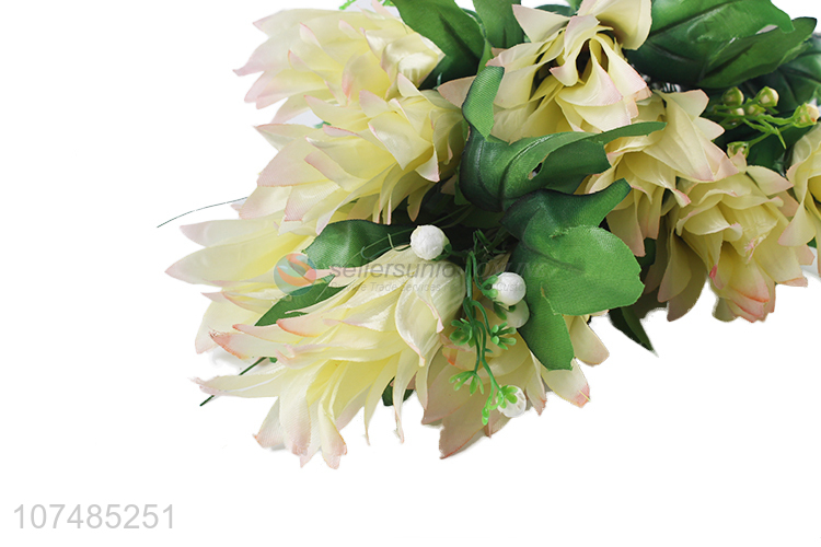 Popular products indoor decoration 9 heads pitaya flower artificial bouquet