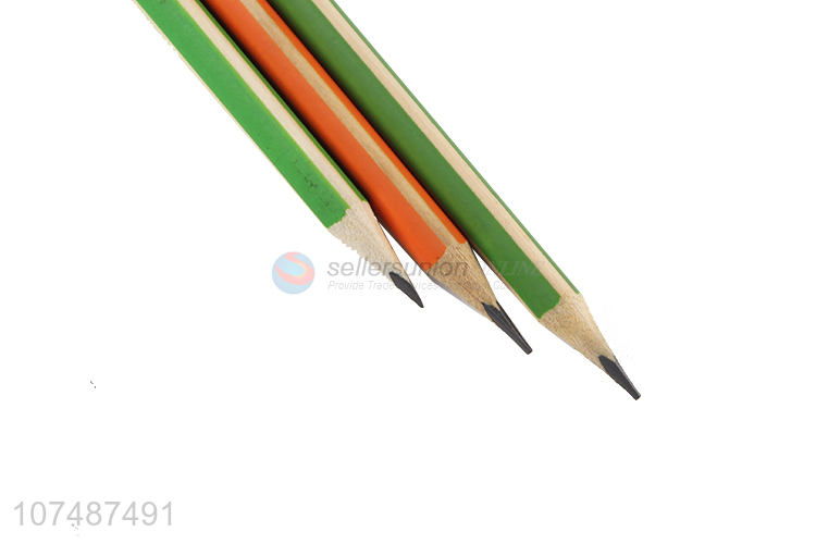 Wholesale Unique Design 12 Pieces Wooden Pencil With Eraser Set