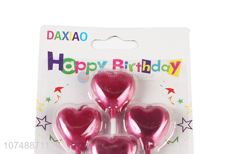 Popular Heart Shape Birthday Candle Party Cake Candle