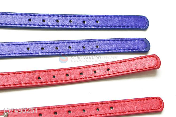 Suitable price pet supplies pu leather dog collar with rivets