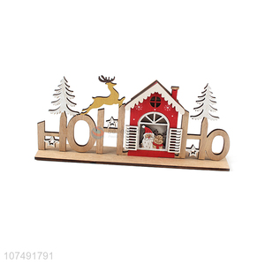 Competitive Price Christmas Decoration Crafts Christmas Wooden Ornaments