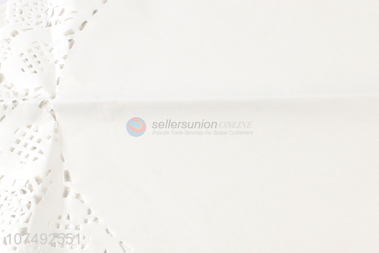 Wholesale Unique Design White Round Lace Paper Doilies For Cake Pastry