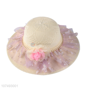 Unique Design Summer Sunshade Ladies Fashion Polyester Hat