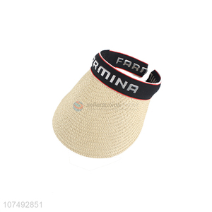 Good Factory Price Empty Top Beach Hat Summer Paper Straw Hat