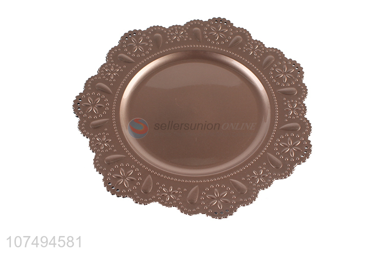 Factory wholesale wedding dinnerware plastic serving plate tray