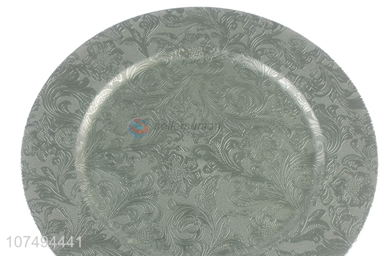 Promotional unbreakable luxury exquisite plastic plate plastic dinnerware