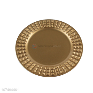 Unique design plastic dinnerware round plastic dessert plate