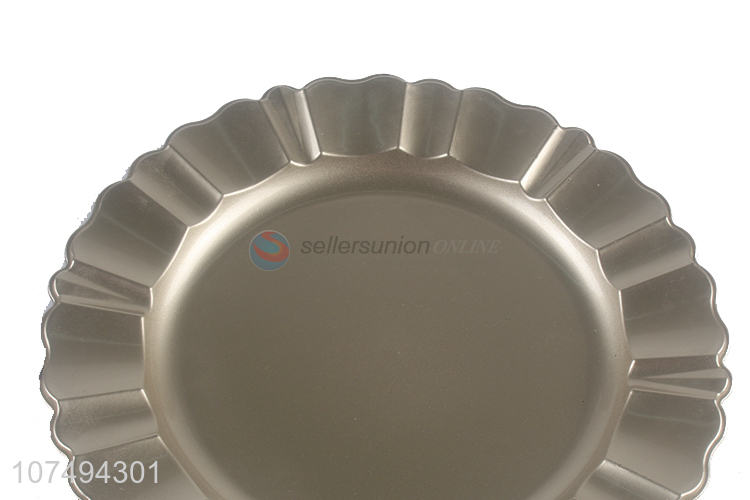 Best selling luxury round plastic plate for party decoration