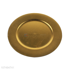 Hot selling luxury round plastic plate for party decoration