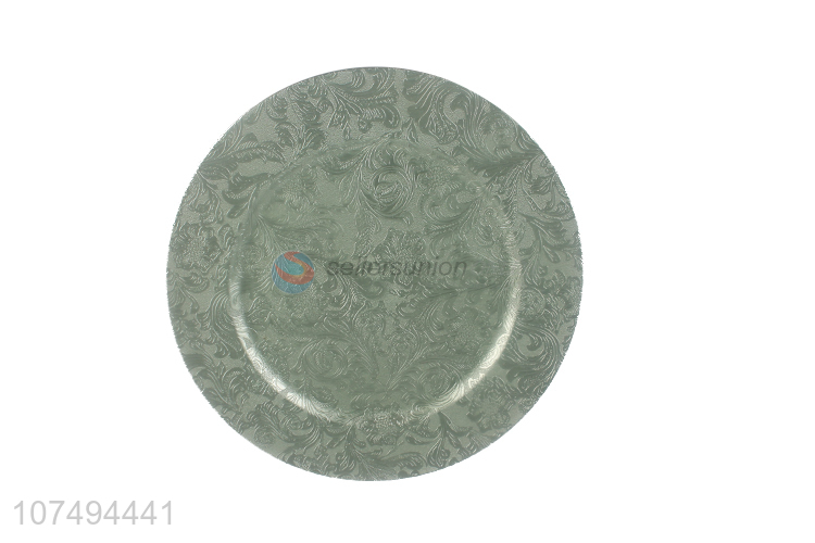 Promotional unbreakable luxury exquisite plastic plate plastic dinnerware