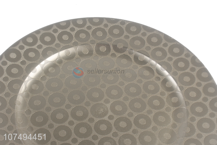 Good sale eco-friendly round plastic plate dinner plate