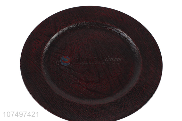 Fashion Design Round Plastic Plate Serving Plate