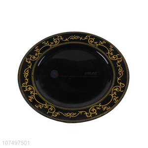 Custom Elegant Round Serving Plate Plastic Food Tray