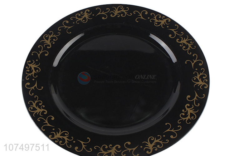 Good Quality Plastic Serving Plate Round Flat Plate