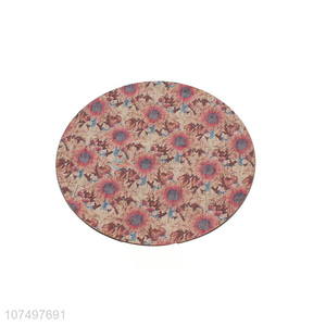 Fashion Printing Round Serving Plate Decorative Tray