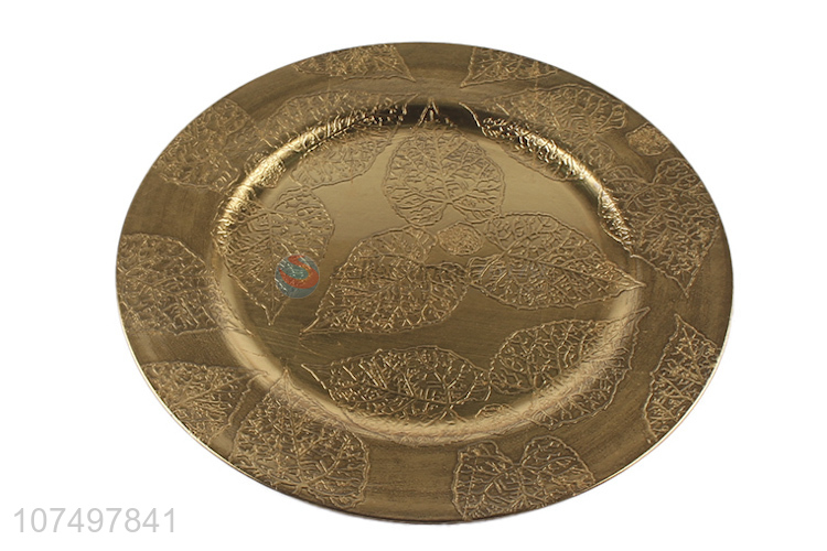 Good Quality Round Restaurant Serving Plates Plastic Food Tray