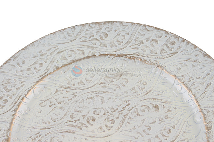 Top Quality Plastic Serving Plate Round Food Tray