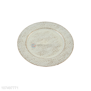 Top Quality Plastic Serving Plate Round Food Tray