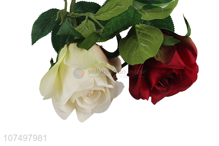 Most popular festival decoration artificial flower single rose head