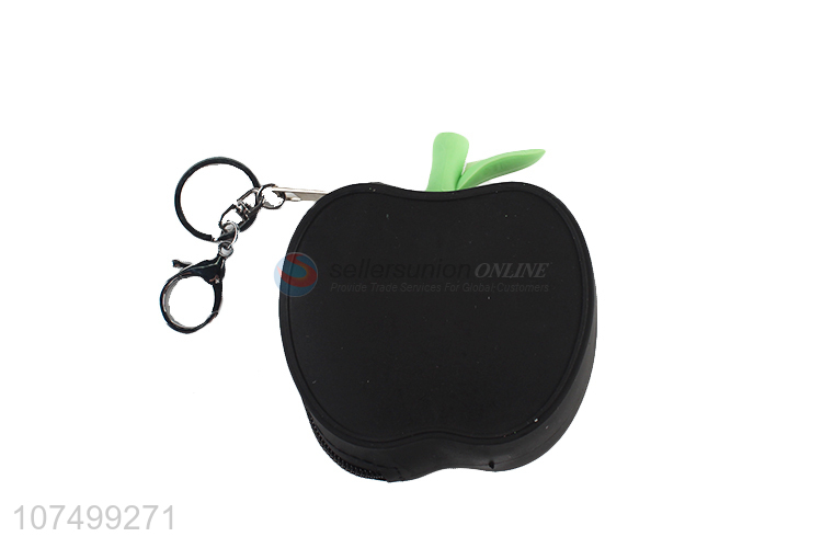 Custom Apple Shape Silicone Coin Purse Cute Coin Case