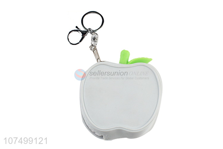 Newest Apple Shape Silicone Coin Purse Fashion Change Purse