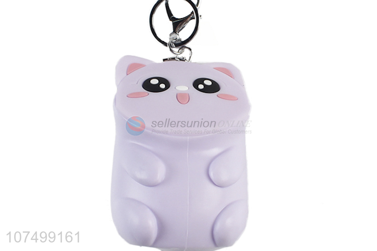 Cartoon Design Silicone Coin Purse With Key Chain