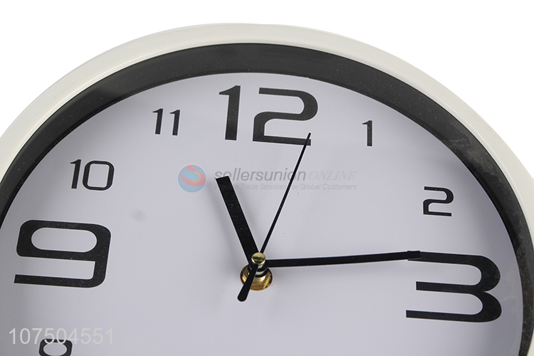 Suitable Price Round Plastic Wall Clock Quartz Clock For Decoration