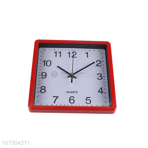 Wholesale Cheap Price Home Decoration Fashion Square Plastic Wall Clock