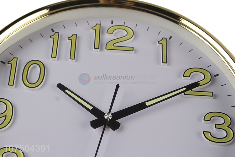 New Products Plastic Decorative Simple Style Mounted Numbers Wall Clock