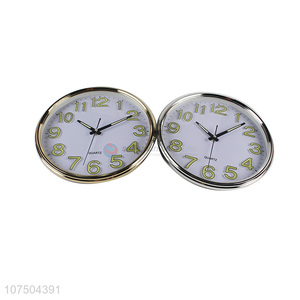 New Products Plastic Decorative Simple Style Mounted Numbers Wall Clock