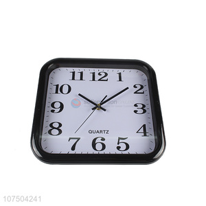 New Design Fashion Black Plastic Frame Wall Clock For Home Decoration