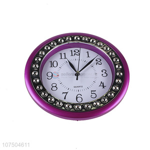 Promotional Price Home Decoration Plastic Quartz Round Wall Clock