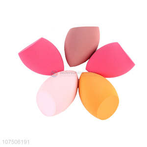 Best selling beveled foundation puff makeup sponge powder puff