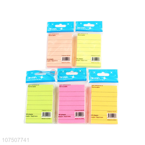 Good Quality Light Color Stripe Line Sticky Notes