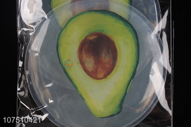 High Sales Round Shaoe Avocado Pattern Relieve Fatigue Gel Eye Patches