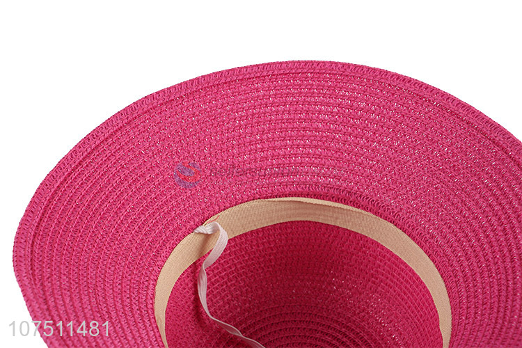 Factory price women summer paper straw hat sun hats bucket hat