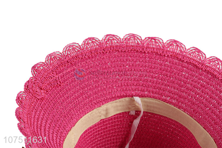 Best selling fashion girls summer paper straw hats sun hat