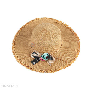 High quality fashion women summer paper straw hats sun hat