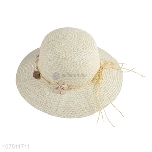 China supplier ladies outdoor travel paper straw hat sun hat