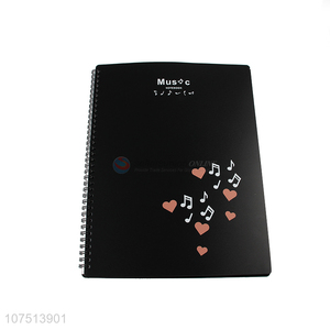 Hot Sale Fashion Coil Display Book Guitar Piano Score Folder