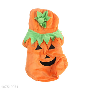 Hot selling pet apparel Halloween pumpkin dog jacket coat