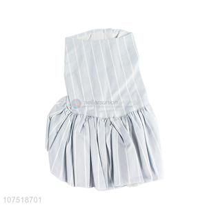 Promotional summer pet clothing stripe pattern dog dress