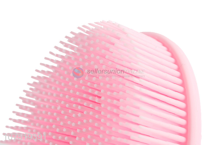 Good quality oval double sided body exfoliation brush silicone bath scrubber