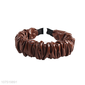 Custom Imitation Leather Headband Fashion Head Hoop