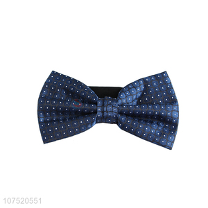 Factory price fashion grid jacquard men's bow tie