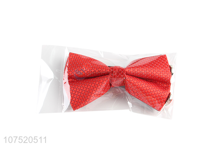 Most popular men's silver filament bow tie and cufflinks set