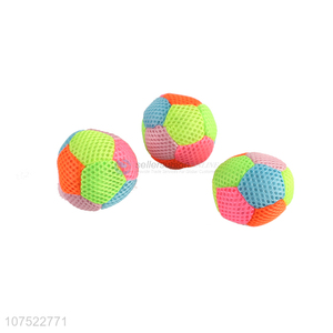 Hot Sale Haydite Filled Colorful Net Cloth Footbag