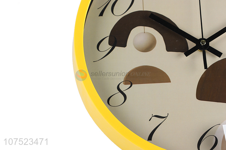 Good quality modern creative silence wall clock living room round plastic wall clock