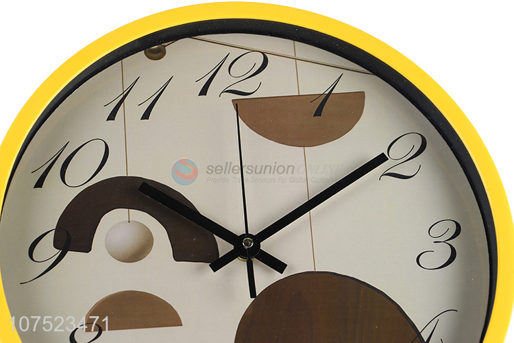 Good quality modern creative silence wall clock living room round plastic wall clock